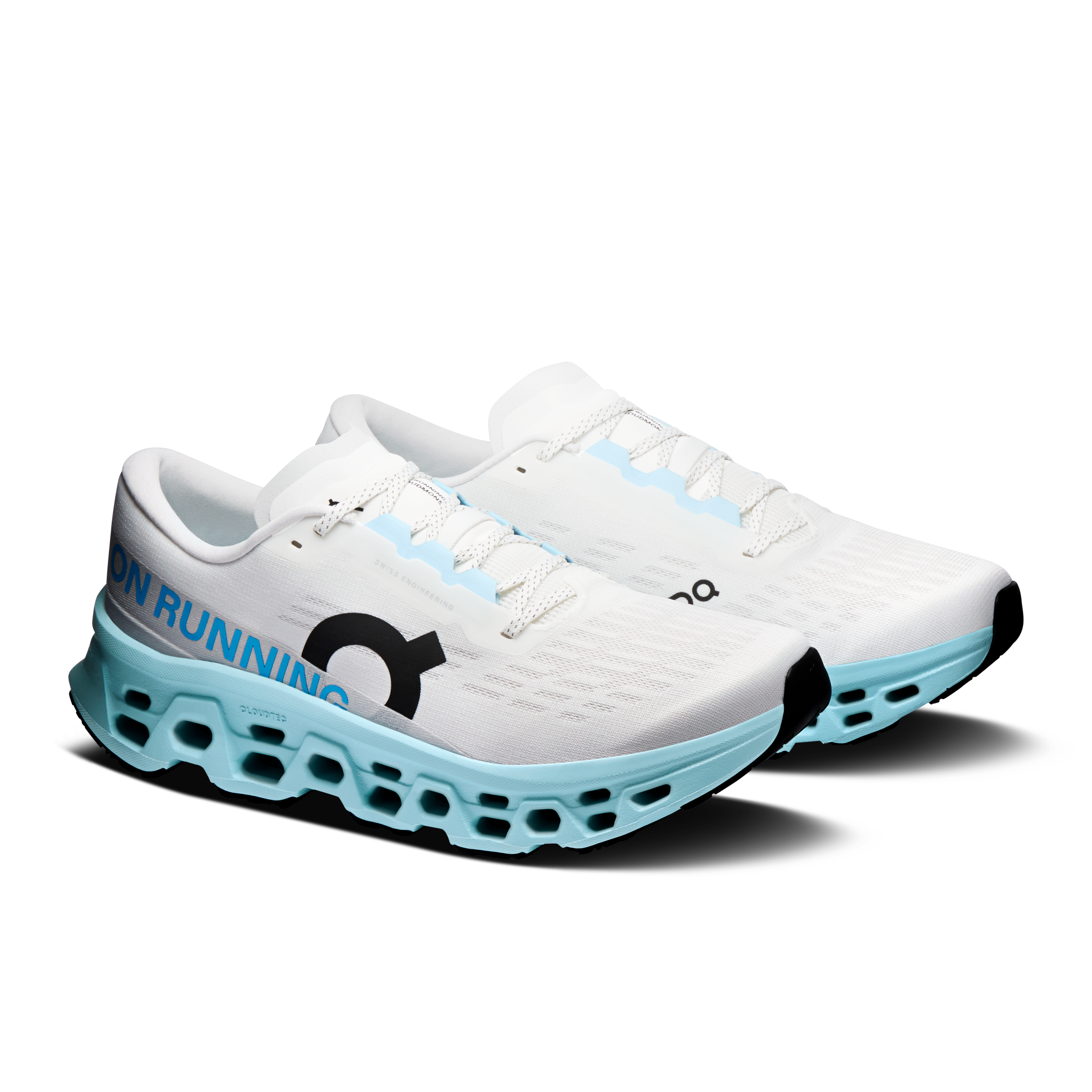 On Running Men's Cloudmonster 3 Shoes - Ivory / Topaz