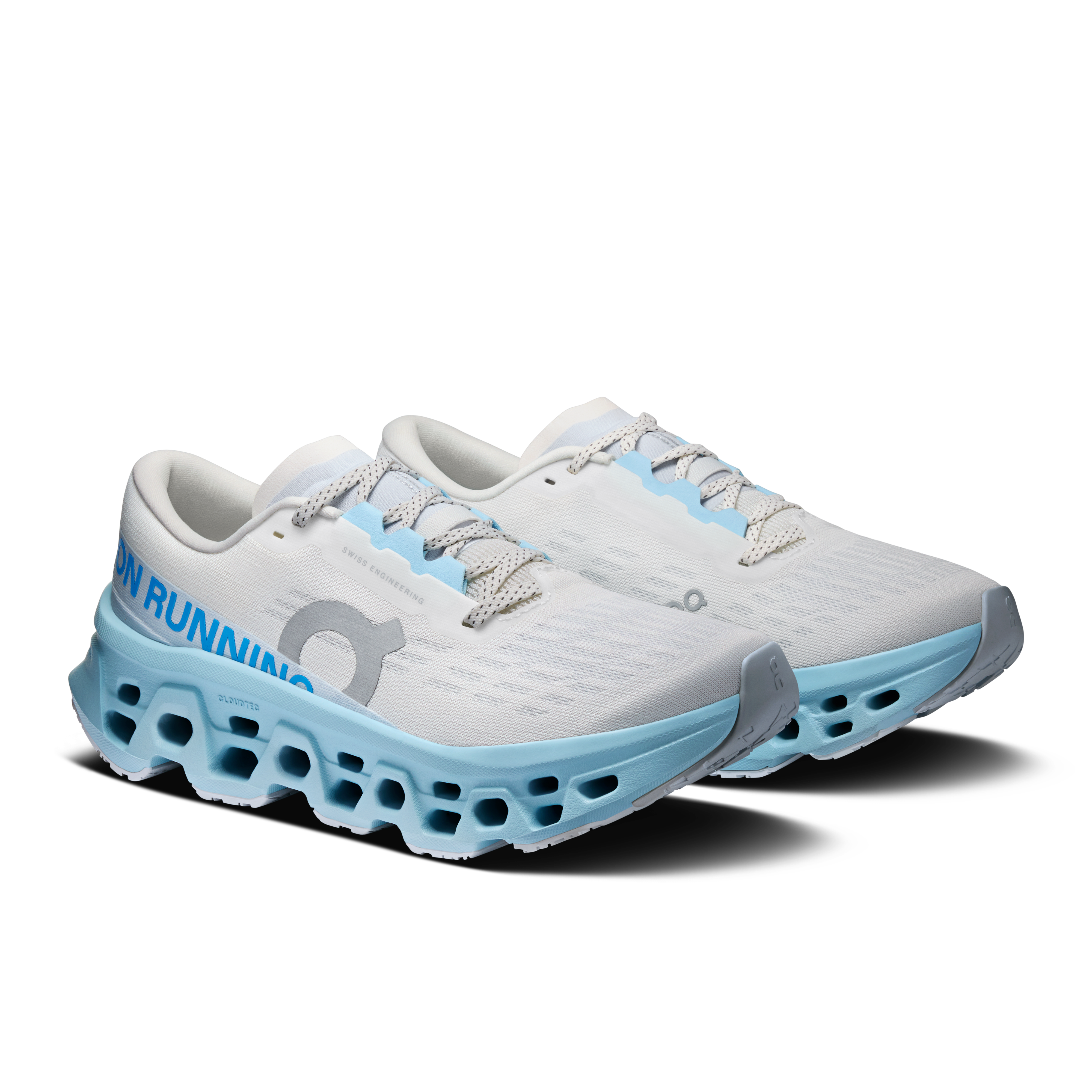 On Running Women's Cloudmonster 3 Shoes - Ivory / Topaz