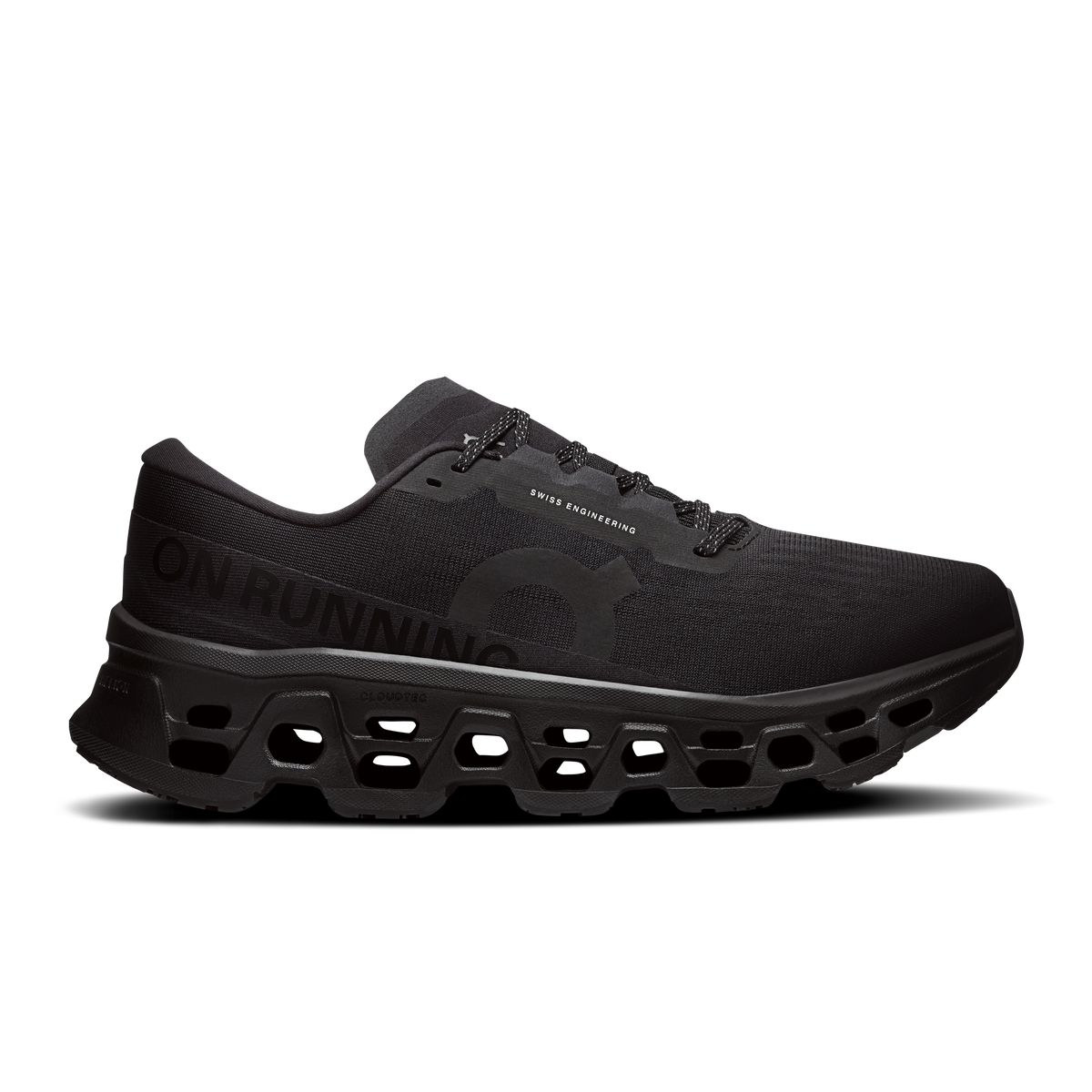On Running Men's Cloudmonster 3 Wide Shoes - Black / Black