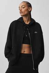Accolade Full Zip Hoodie - Black