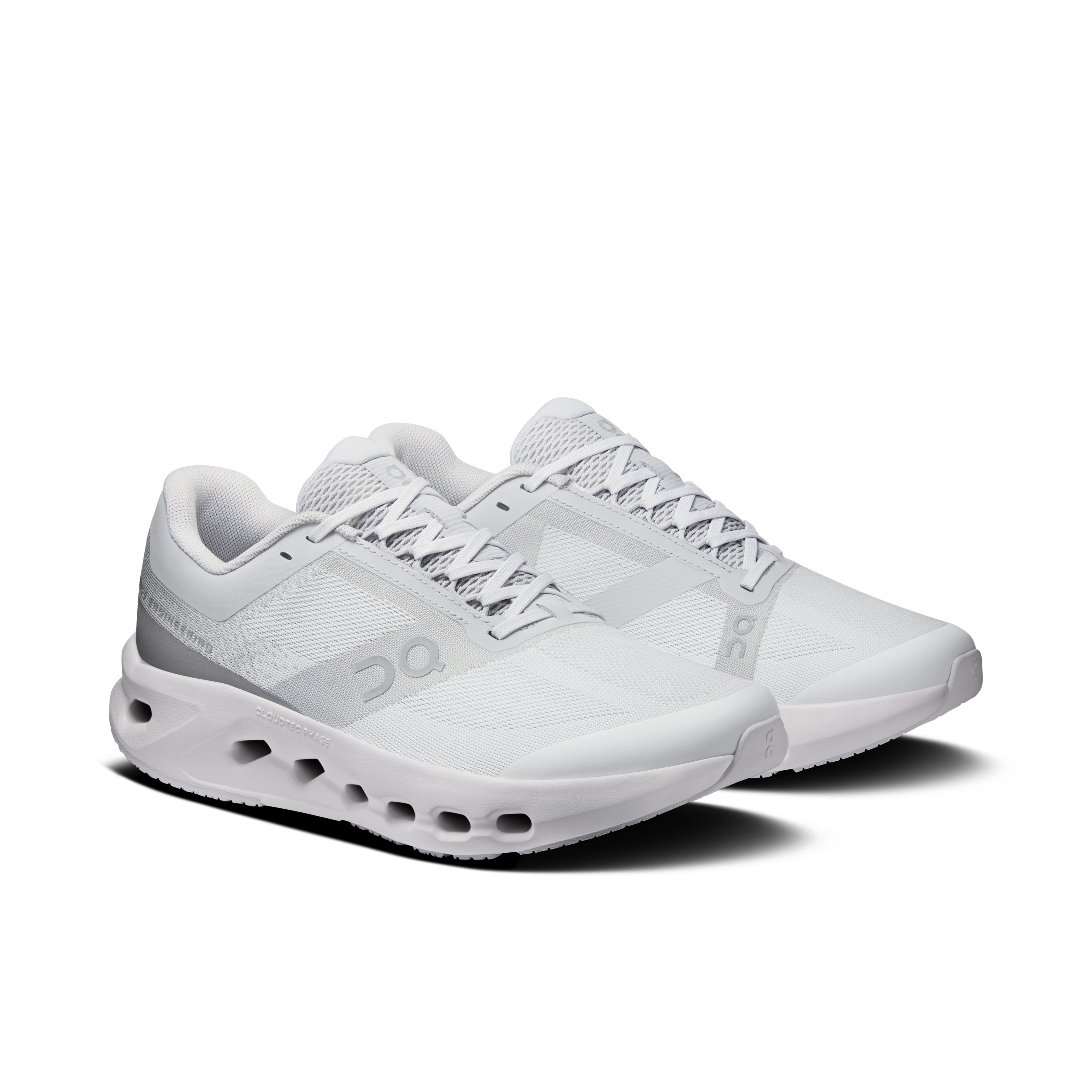 On Running Kids' Cloudsurfer Youth Shoes - Frost / White